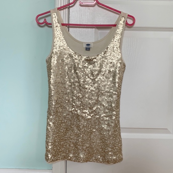 Old Navy glitter sequin tank medium good condition - Picture 1 of 3